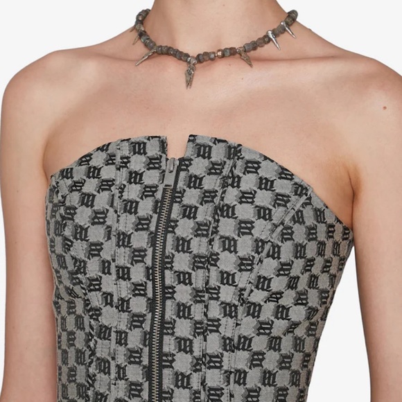 MISBHV Corset Monogram Top - Size Small - Picture 5 of 5